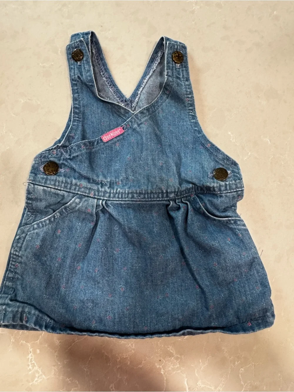 80’s OshKosh B'gosh Blue Denim Overall Dress for Kids